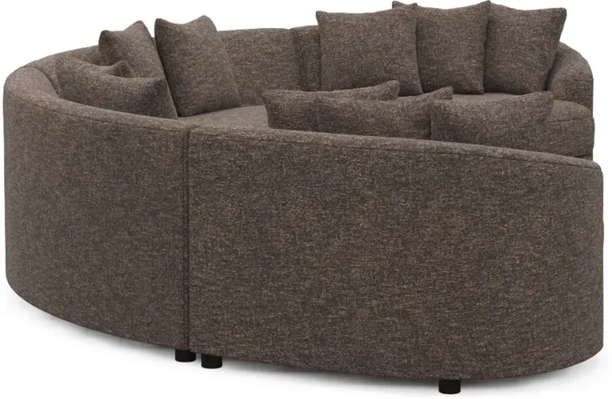 Allegra Foam Comfort 4-Piece Sectional - M Walnut