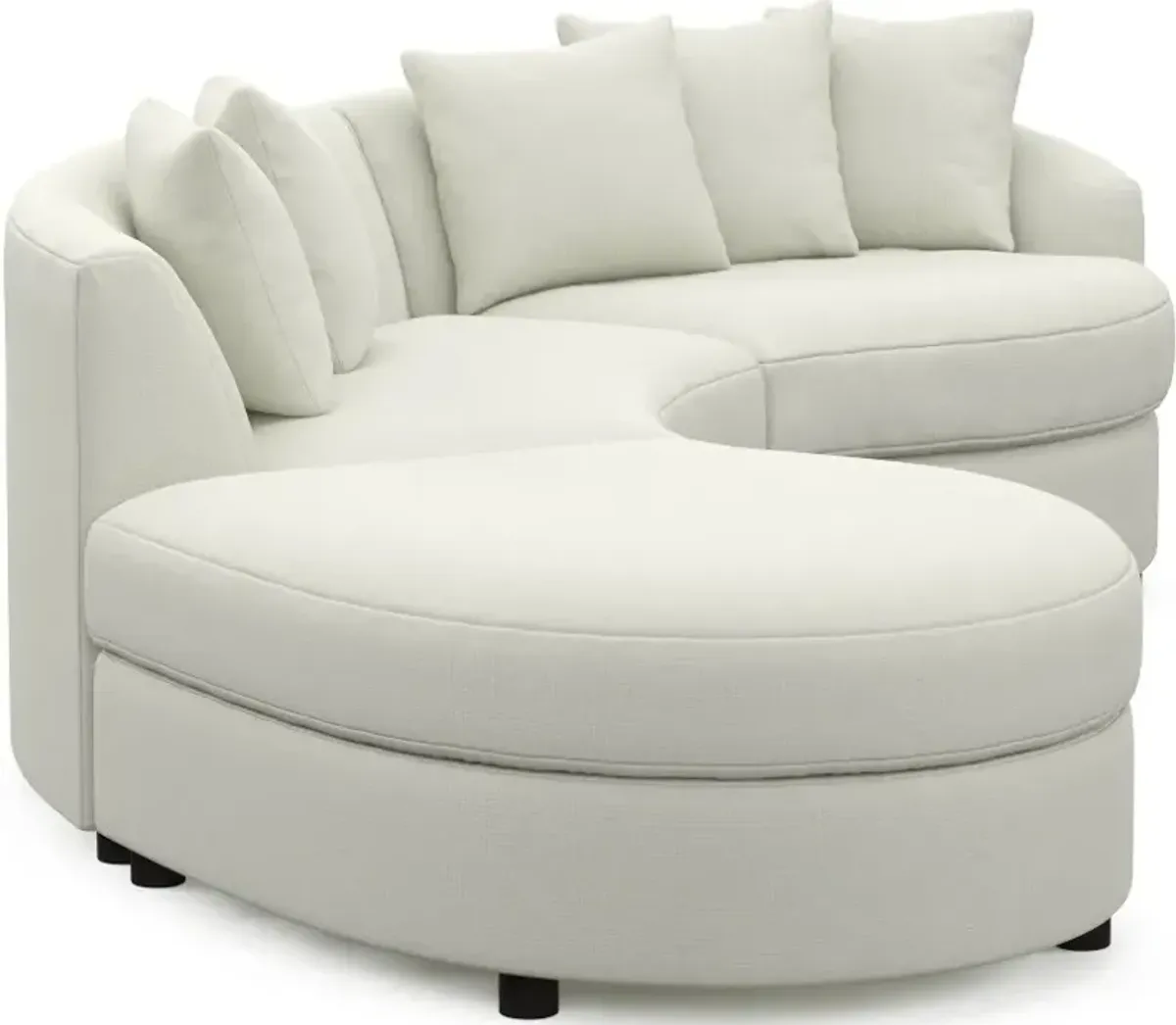 Allegra Foam Comfort 3-Piece Sectional with Left-Facing Chaise - Liv Arctic