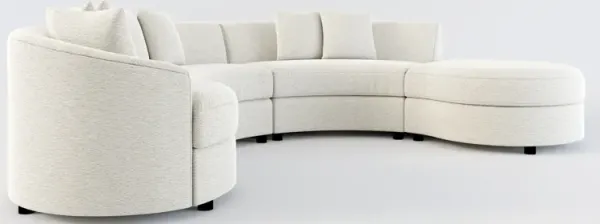 Allegra Foam Comfort 4-Piece Sectional with Right-Facing Chaise - Everton Grey