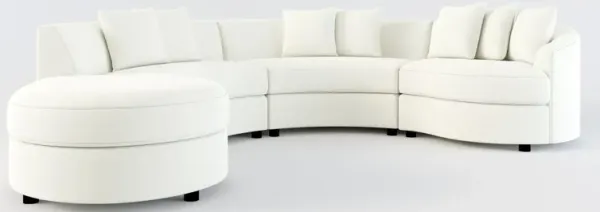 Allegra Foam Comfort 4-Piece Sectional with Left-Facing Chaise - Liv Arctic