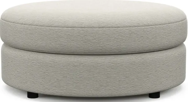 Allegra Foam Comfort Round Ottoman - Everton Grey