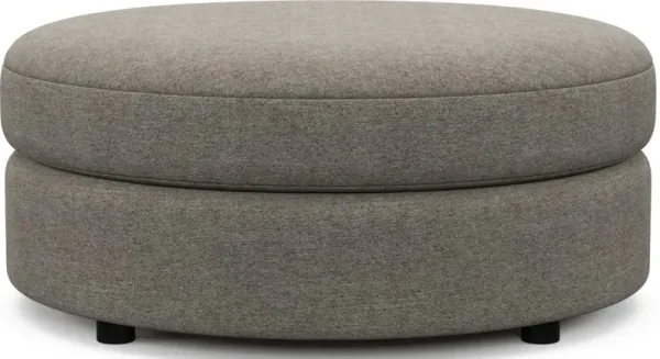 Allegra Foam Comfort Round Ottoman - Bridger Metal