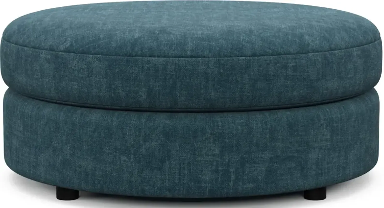 Allegra Foam Comfort Round Ottoman - Argo Tropic