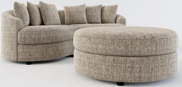 Allegra Foam Comfort 2-Piece Sectional and Ottoman - Mason Flint