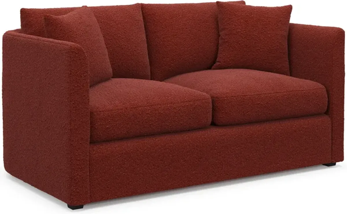 Benji Foam Comfort Sofa and Loveseat Set - Bloke Brick