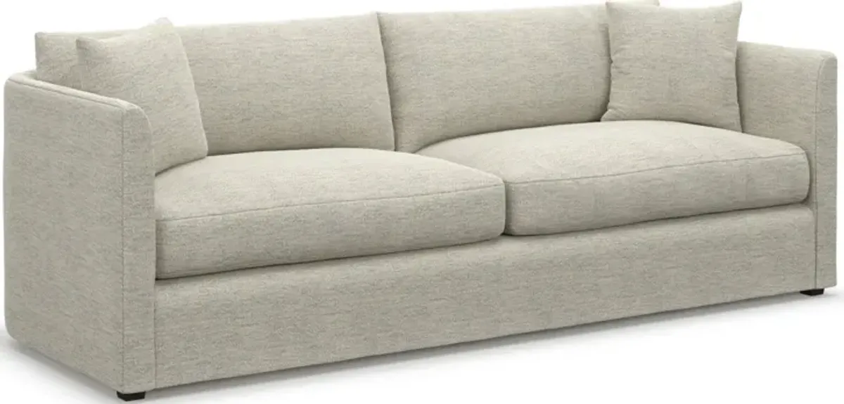 Benji Foam Comfort Sofa and Loveseat Set - Merino Chalk