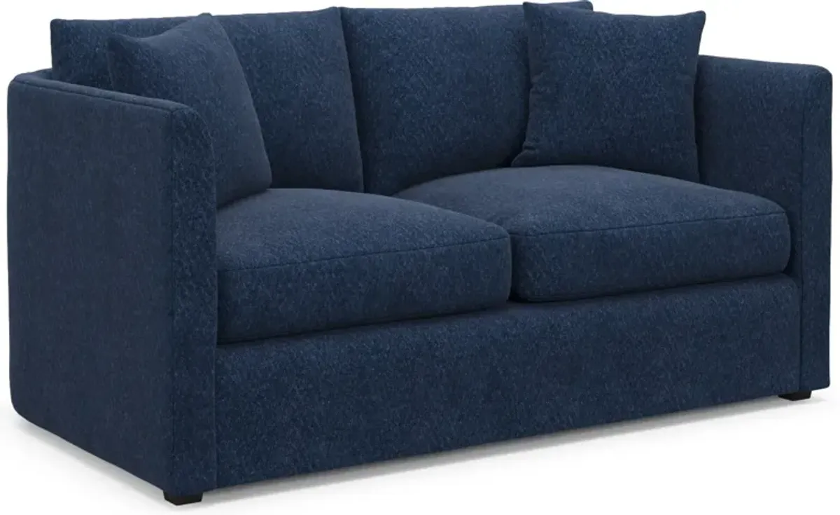 Benji Foam Comfort Sofa and Loveseat Set - Oslo Navy