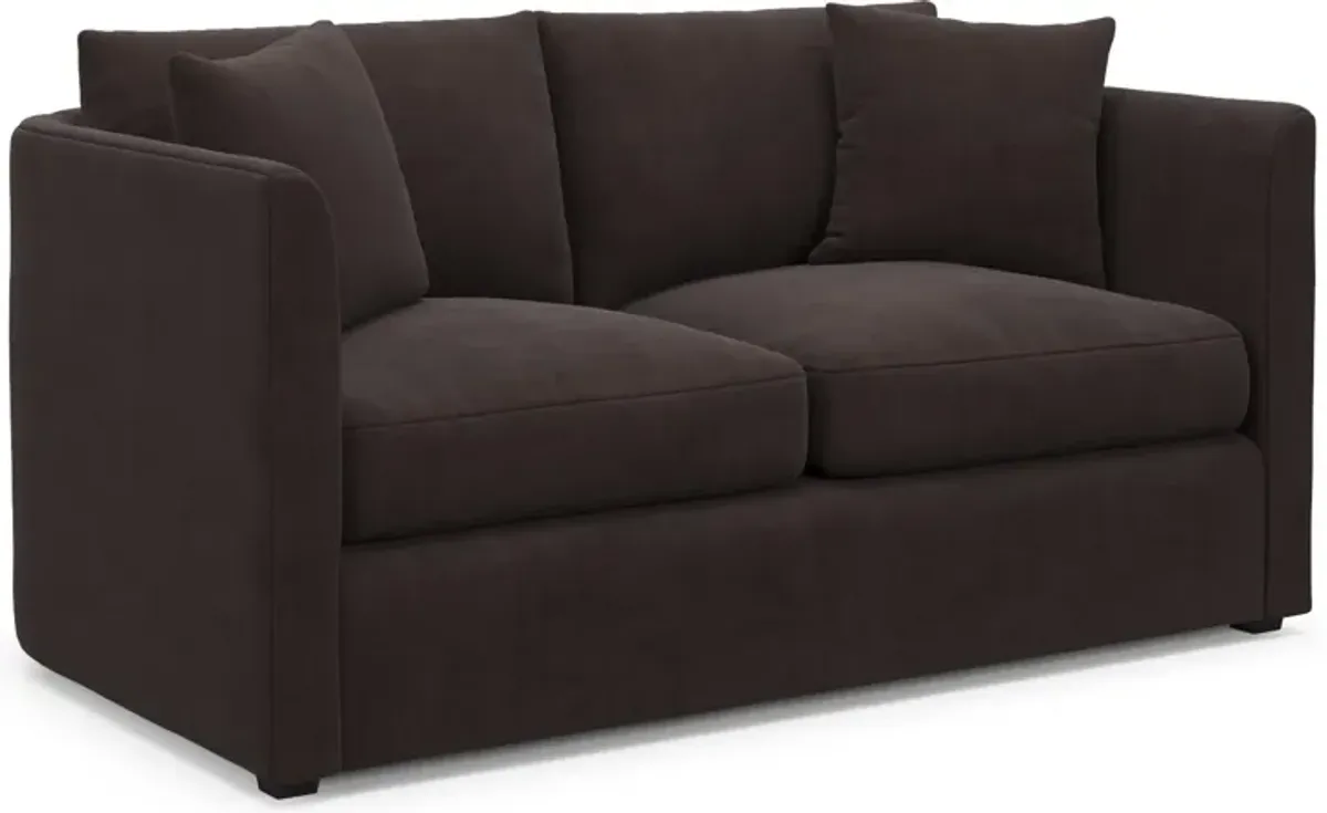 Benji Foam Comfort Sofa and Loveseat Set - Merrimac Dark Brown