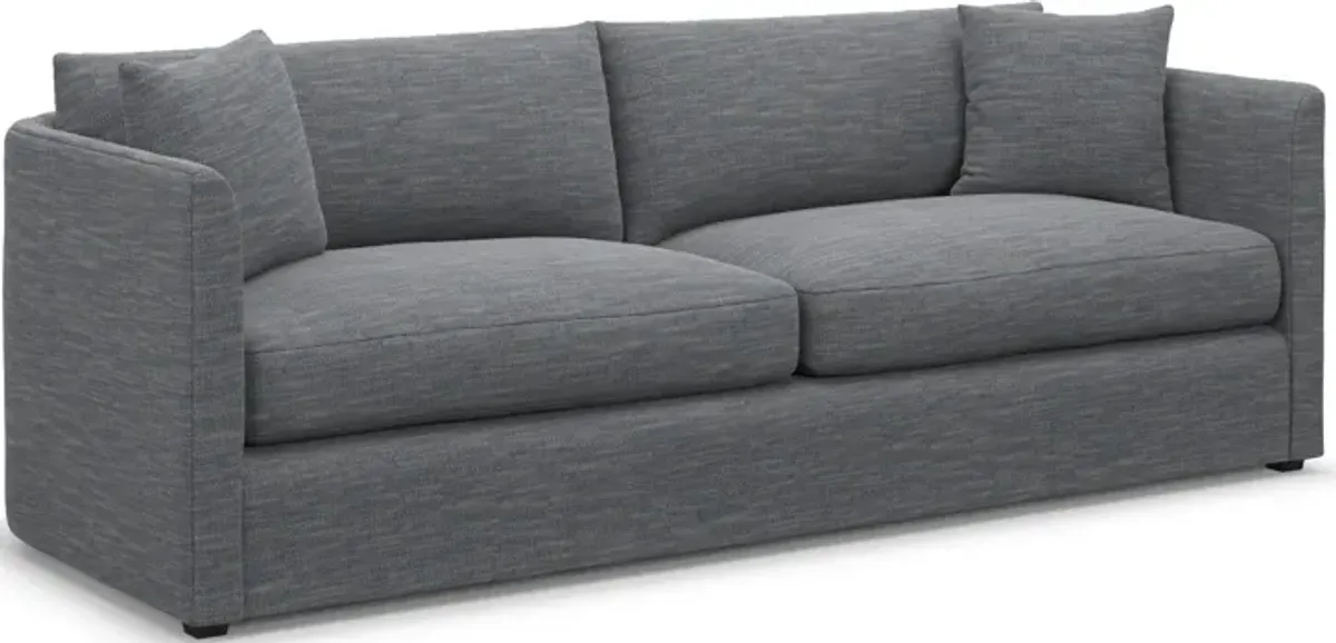 Benji Foam Comfort Sofa and Chair Set - Dudley Indigo