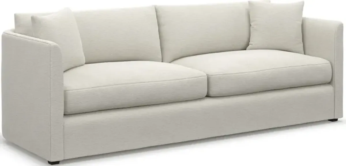 Benji Foam Comfort Sofa and Chair Set - Living Large White