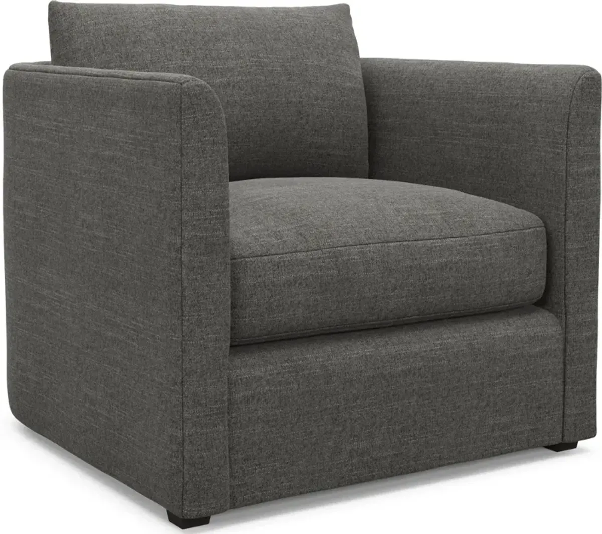 Benji Foam Comfort Sofa, Loveseat and Chair Set - Curious Charcoal