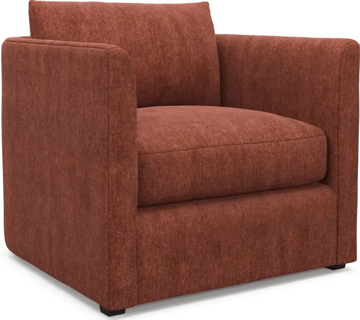 Benji Foam Comfort Sofa, Loveseat and Chair Set - Contessa Paprika