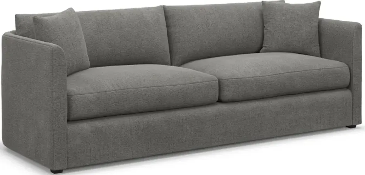 Benji Foam Comfort Sofa, Loveseat and Chair Set - Living Large Charcoal