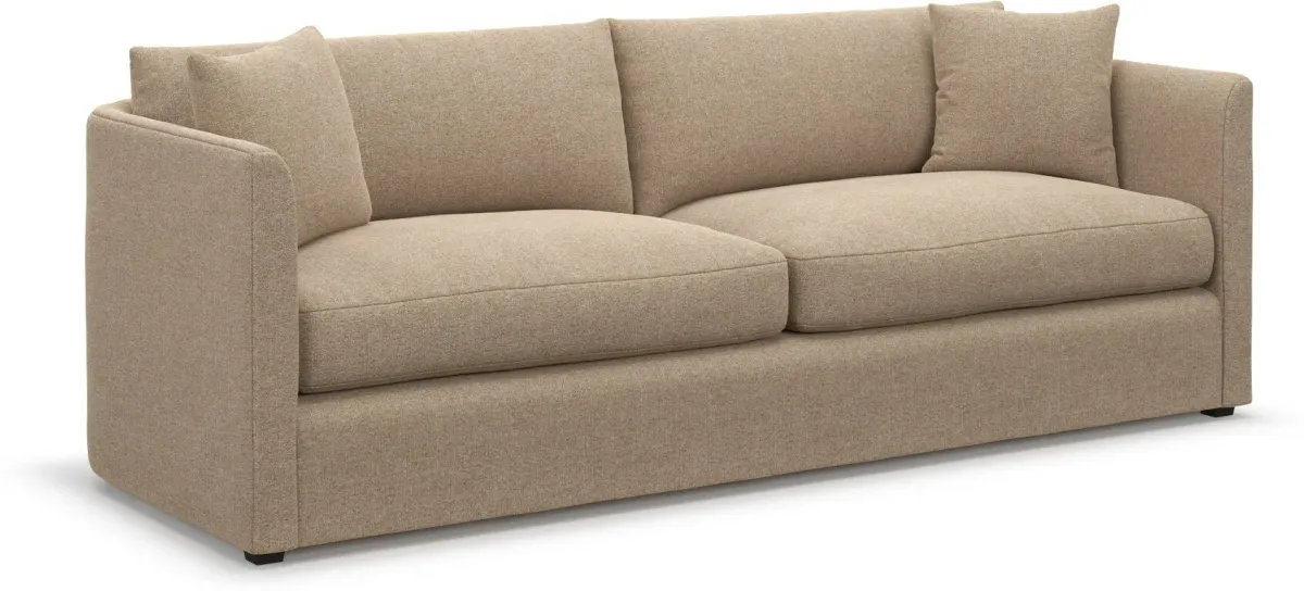 Benji Foam Comfort Sofa and Loveseat Set - Liv Wicker