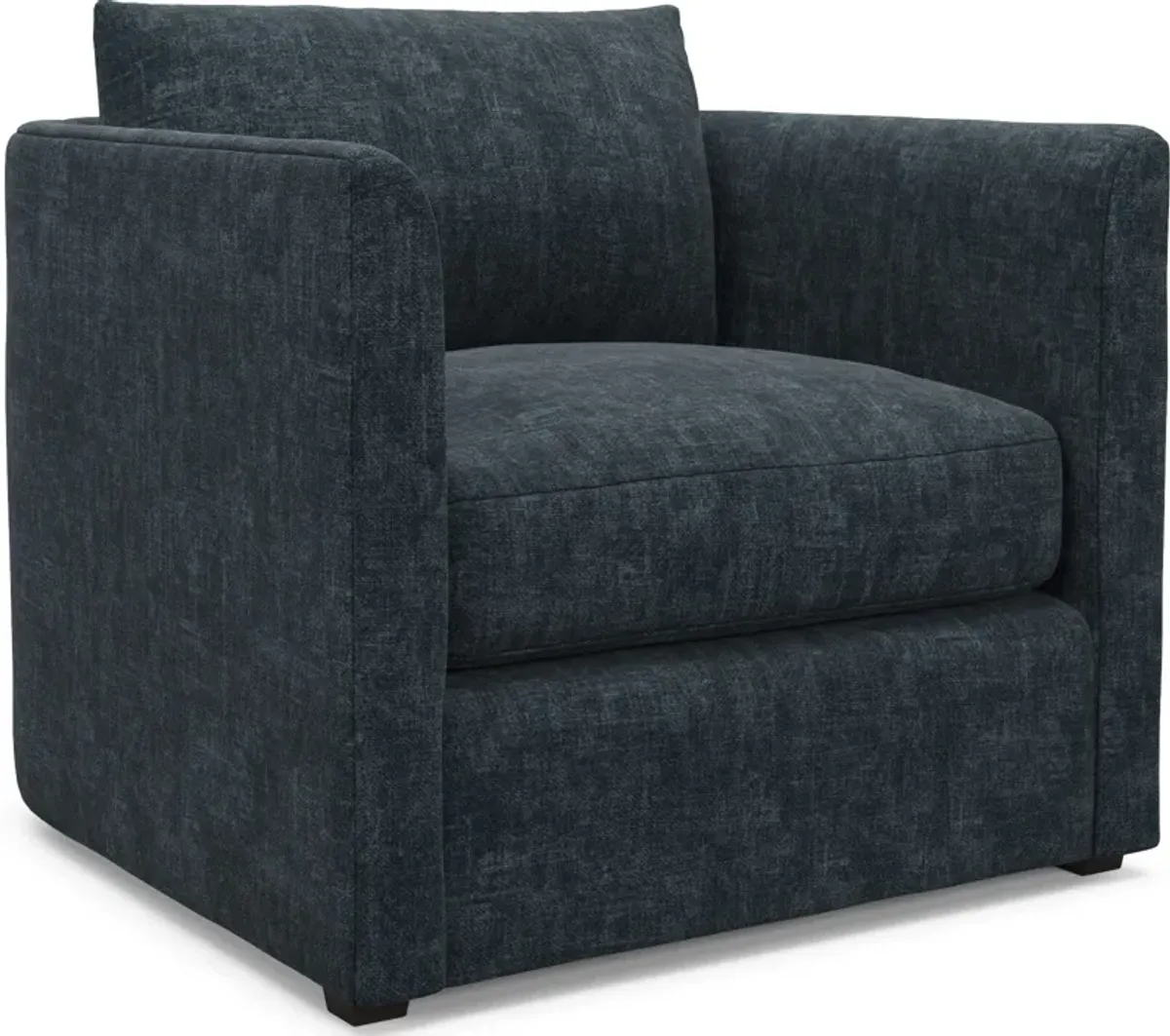 Benji Foam Comfort Sofa and Chair Set - Argo Navy