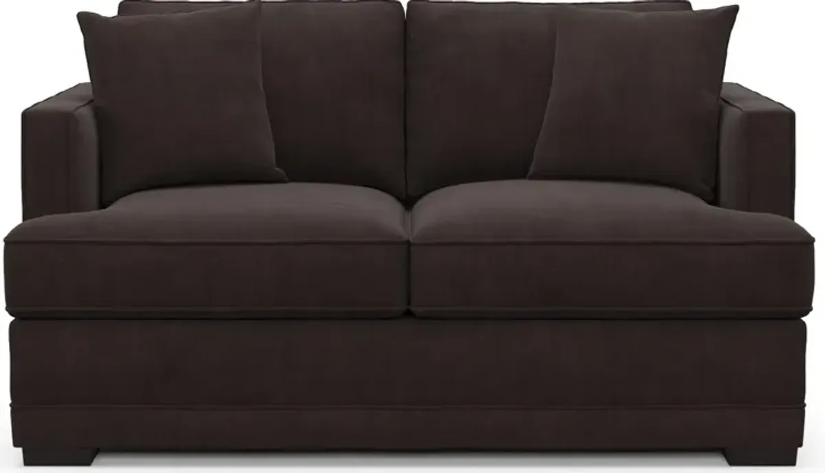 Pembroke Foam Comfort Loveseat - Merrimac Dark Brown