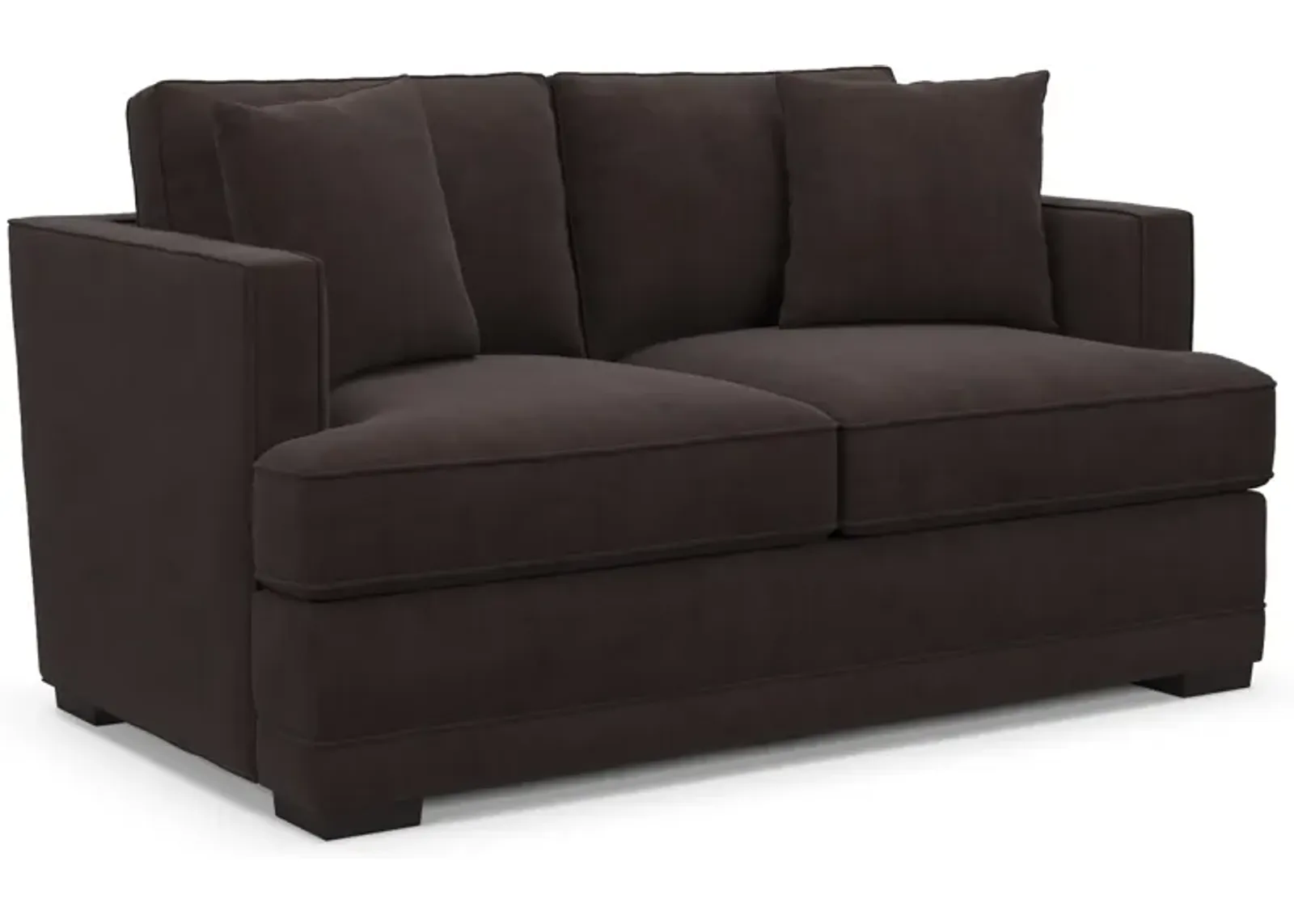 Pembroke Foam Comfort Loveseat - Merrimac Dark Brown