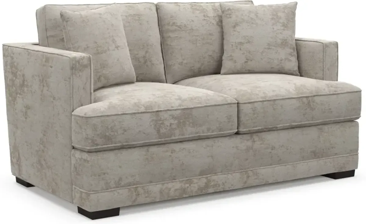 Pembroke Foam Comfort Loveseat - Hearth Cement