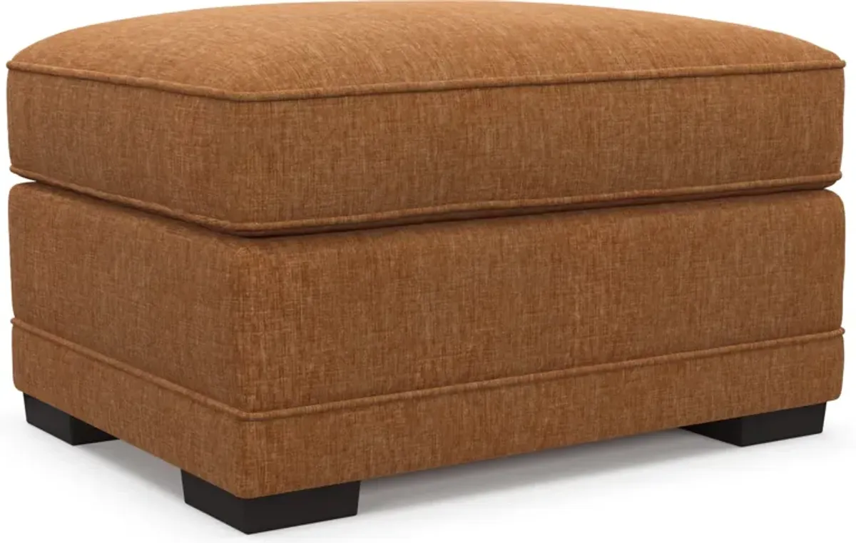 Pembroke Foam Comfort Ottoman - Contessa Ginger