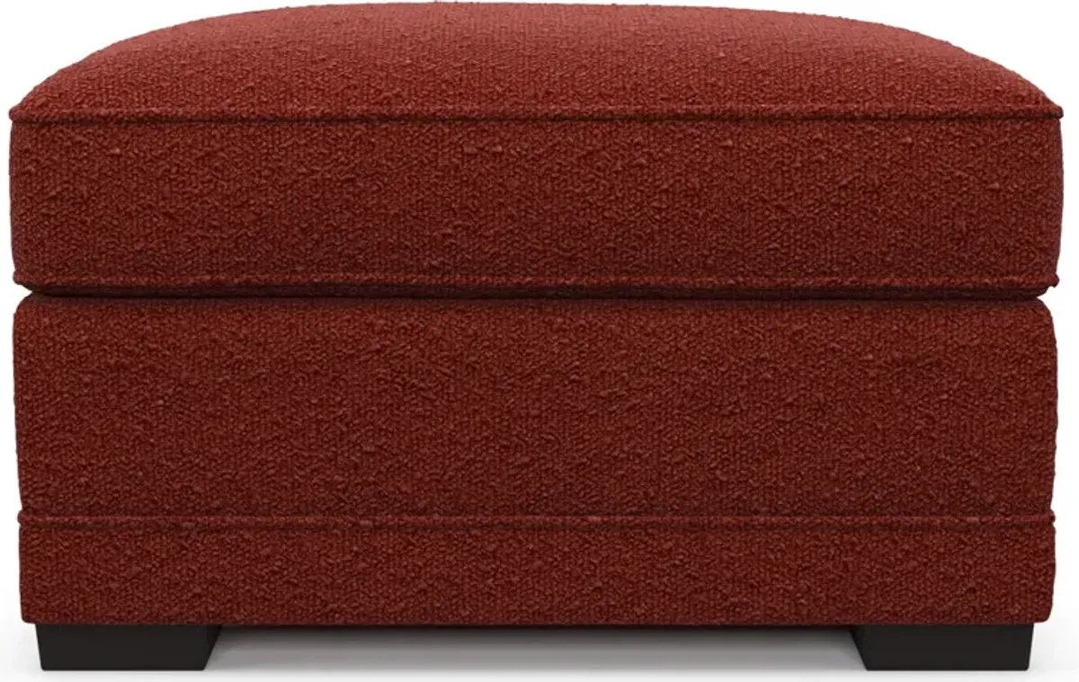 Pembroke Foam Comfort Ottoman - Bloke Brick