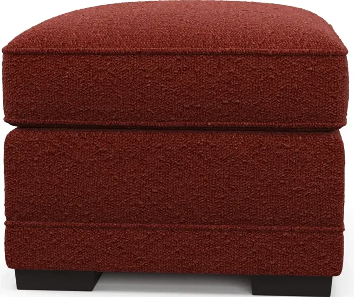 Pembroke Foam Comfort Ottoman - Bloke Brick