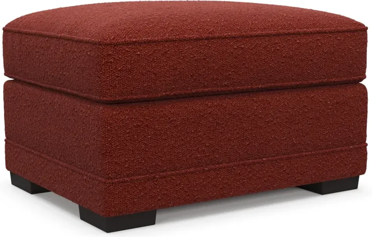 Pembroke Foam Comfort Ottoman - Bloke Brick