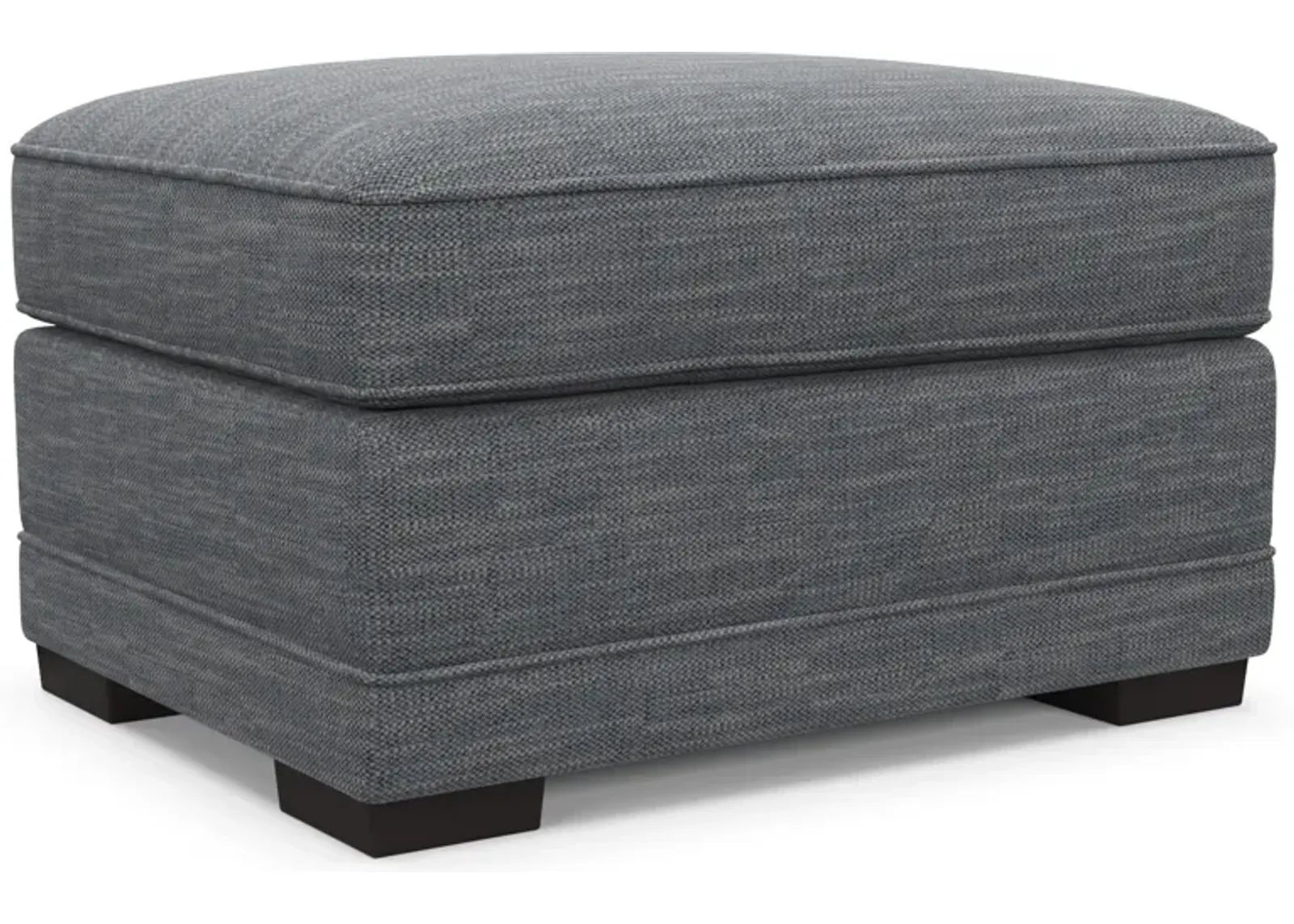 Pembroke Foam Comfort Ottoman - Dudley Indigo