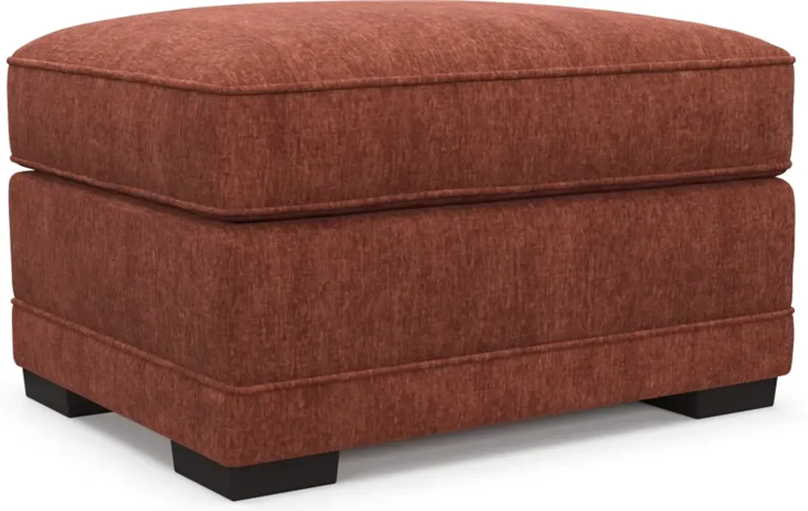 Pembroke Foam Comfort Ottoman - Contessa Paprika