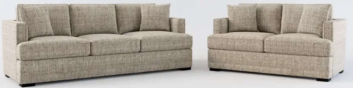 Pembroke Foam Comfort Sofa and Loveseat Set - Mason Flint