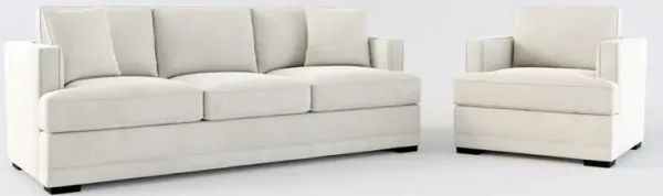 Pembroke Foam Comfort Sofa and Chair Set - Laurent Beach