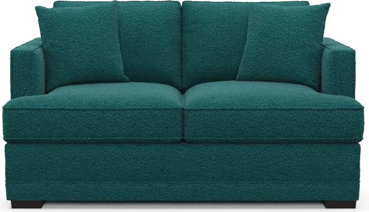 Pembroke Hybrid Comfort Loveseat - Bloke Peacock