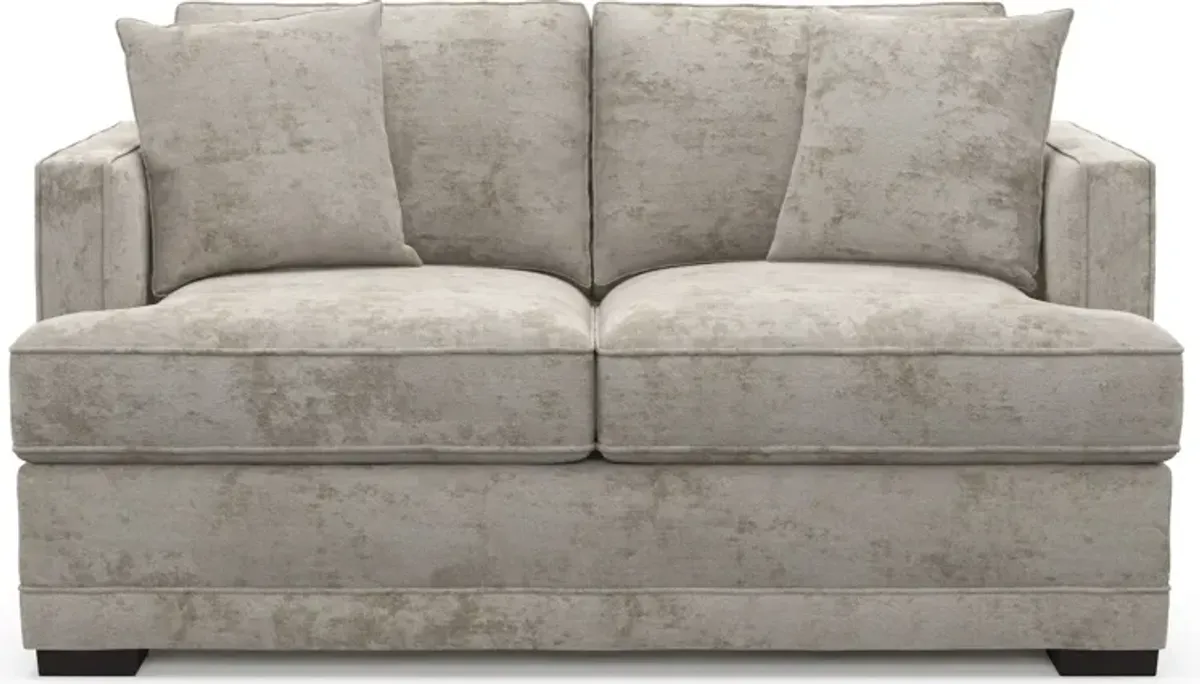 Pembroke Hybrid Comfort Loveseat - Hearth Cement