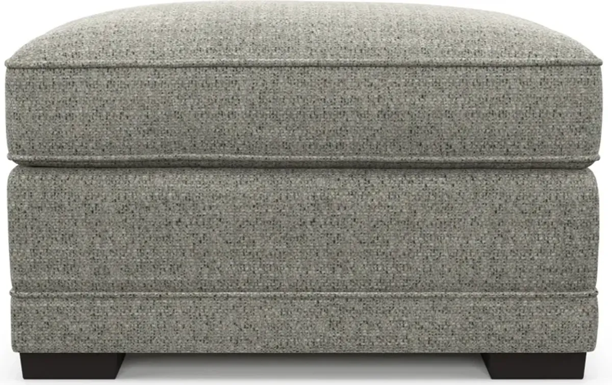 Pembroke Hybrid Comfort Ottoman - Pandora Pepper