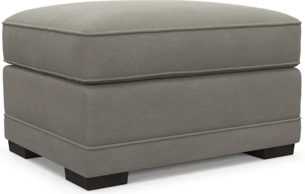 Pembroke Hybrid Comfort Ottoman - Abington Fog