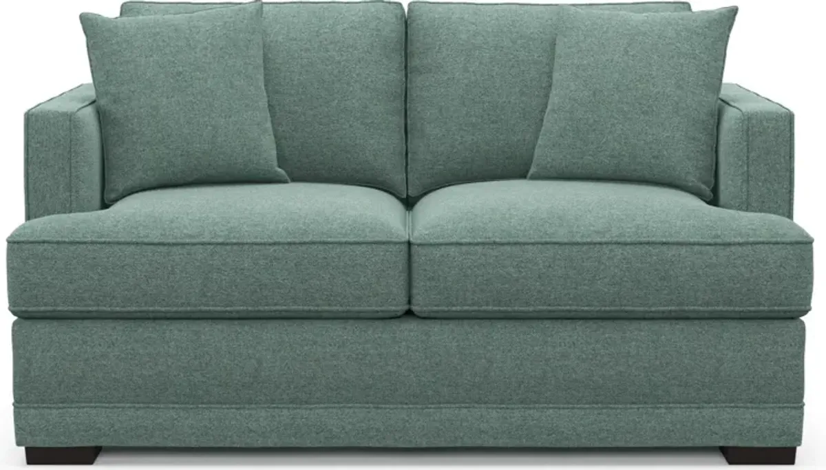 Pembroke Foam Comfort Loveseat - Bridger Jade