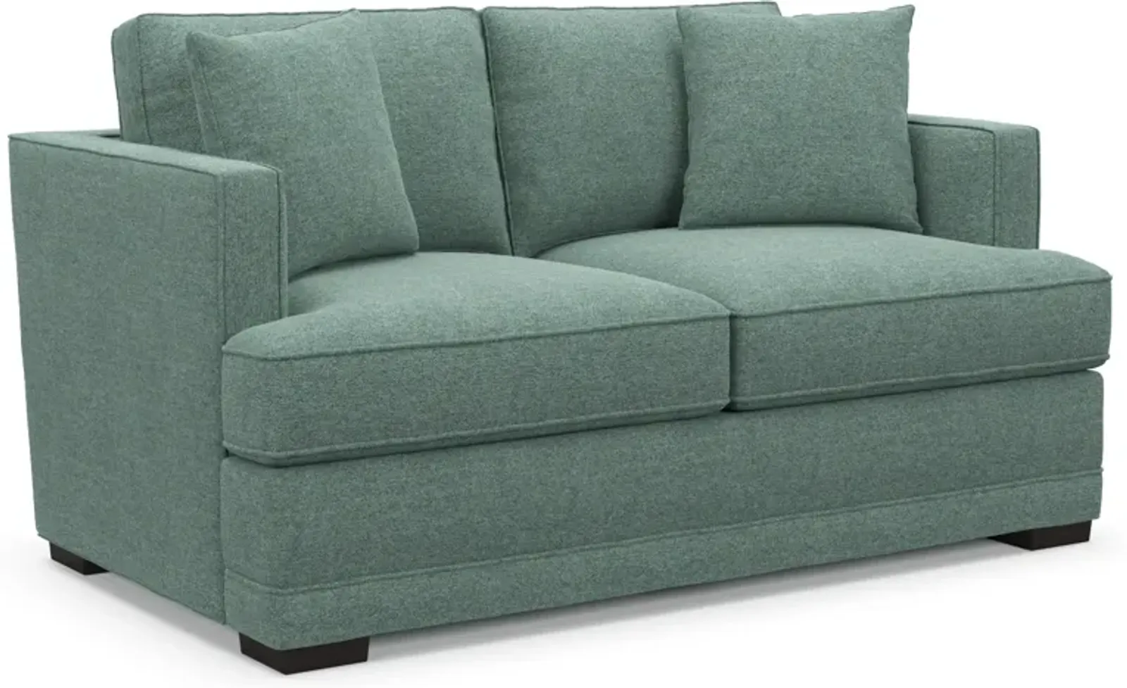 Pembroke Foam Comfort Loveseat - Bridger Jade