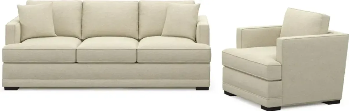 Pembroke Foam Comfort Sofa and Chair Set - Bridger Shell