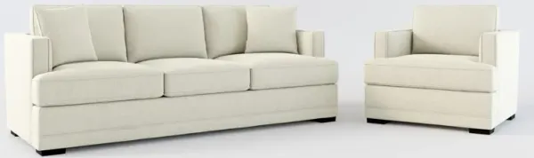 Pembroke Foam Comfort Sofa and Chair Set - Liv Dove