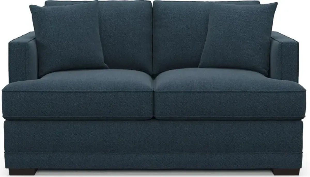 Pembroke Hybrid Comfort Loveseat - Broderick Indigo