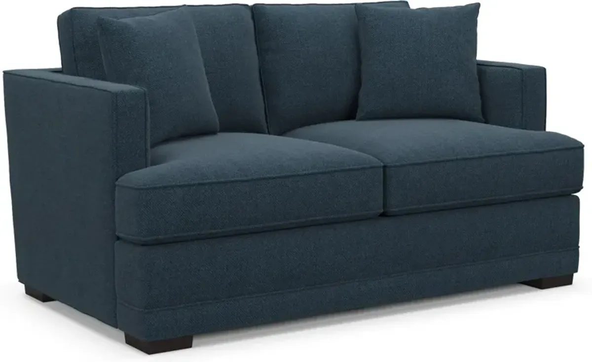 Pembroke Hybrid Comfort Loveseat - Broderick Indigo