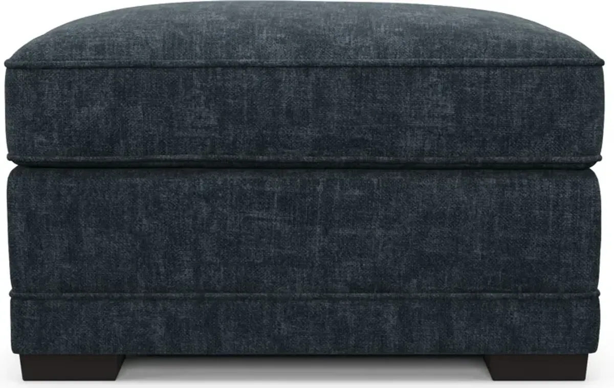 Pembroke Hybrid Comfort Ottoman - Argo Navy