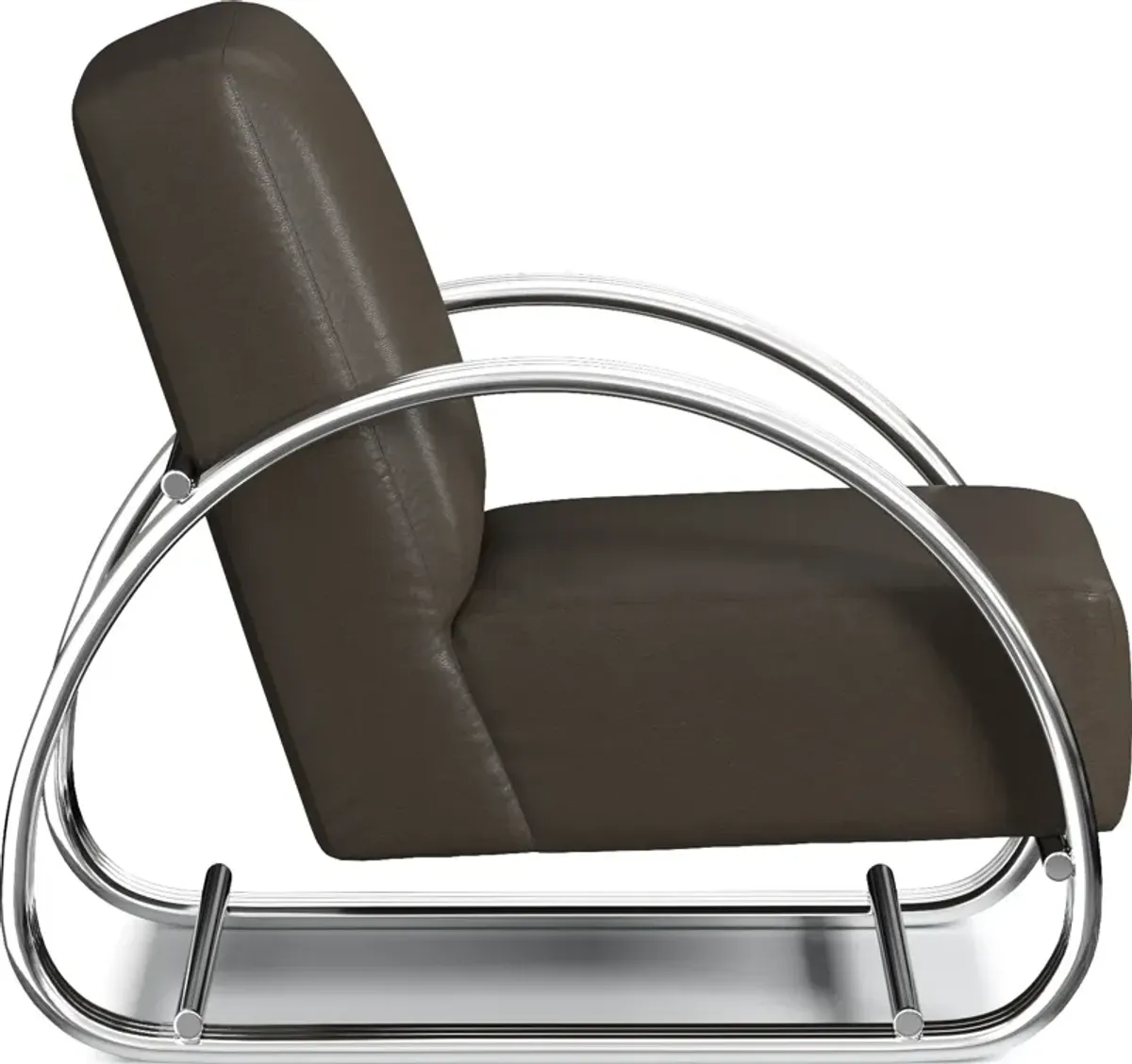 Beal Leather Accent Chair - Siena Dark Stone