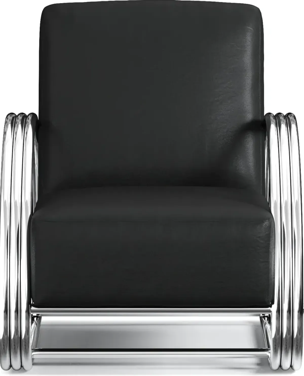 Beal Leather Accent Chair - Siena Black