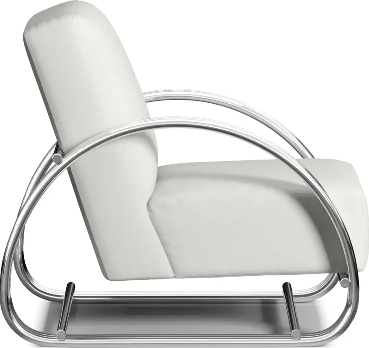 Beal Leather Accent Chair - Siena Snow