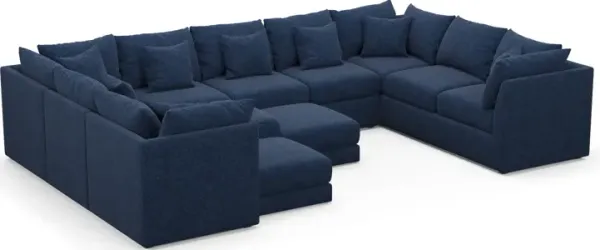 Nest Foam Comfort 9-Piece Large Pit Sectional - Oslo Navy