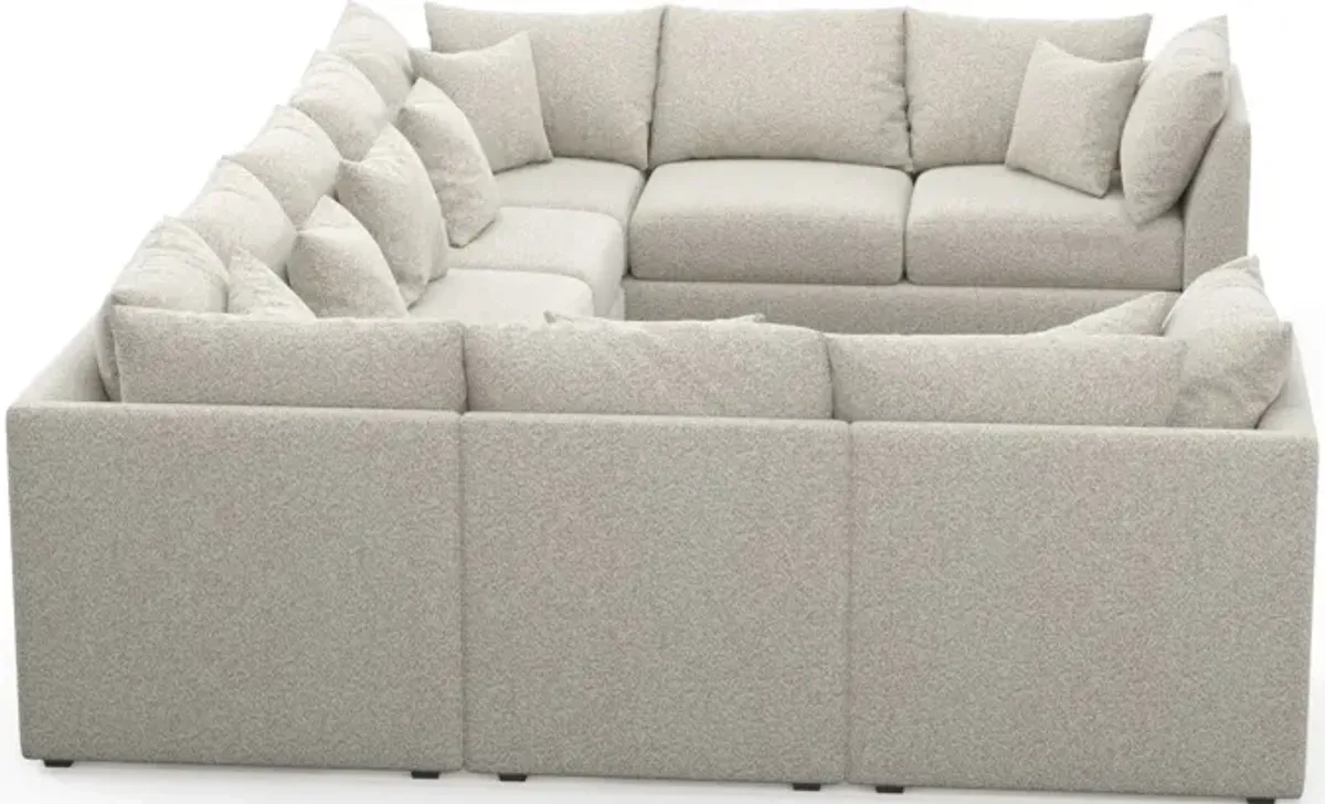 Nest Foam Comfort 9-Piece Large Pit Sectional - Muse Stone