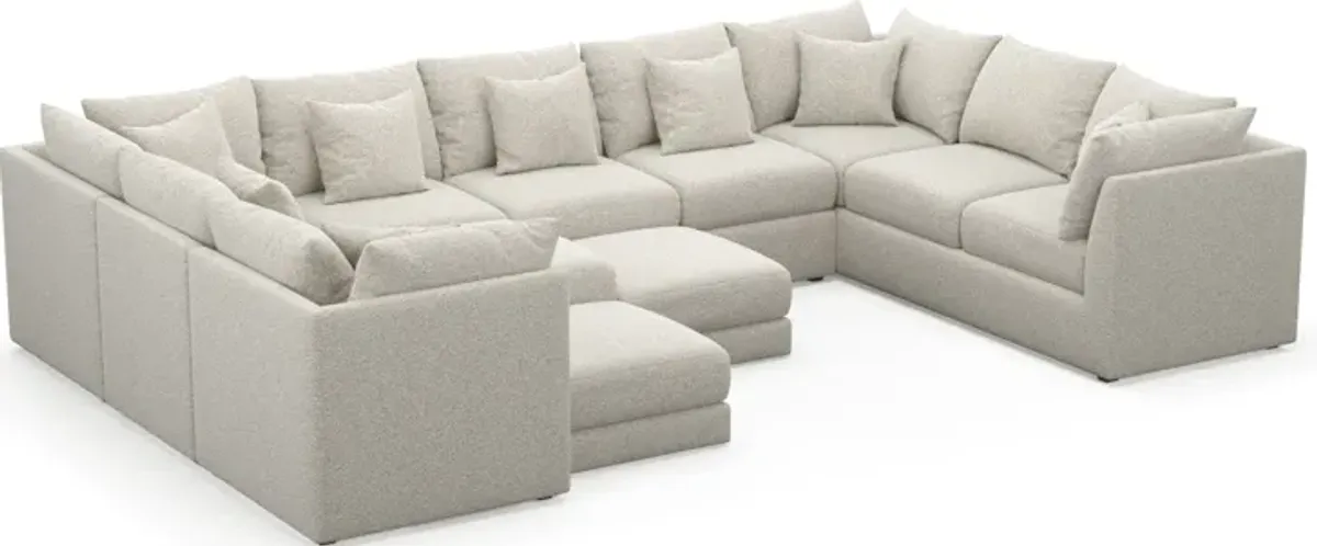 Nest Foam Comfort 9-Piece Large Pit Sectional - Muse Stone