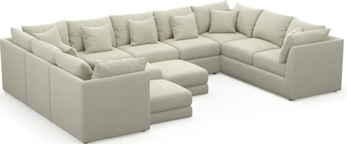 Nest Foam Comfort 9-Piece Large Pit Sectional - Liv Dove