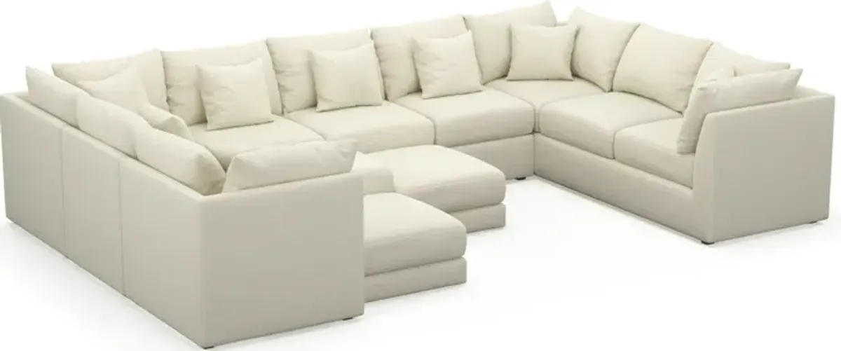 Nest Foam Comfort 9-Piece Large Pit Sectional - Fincher Ivory