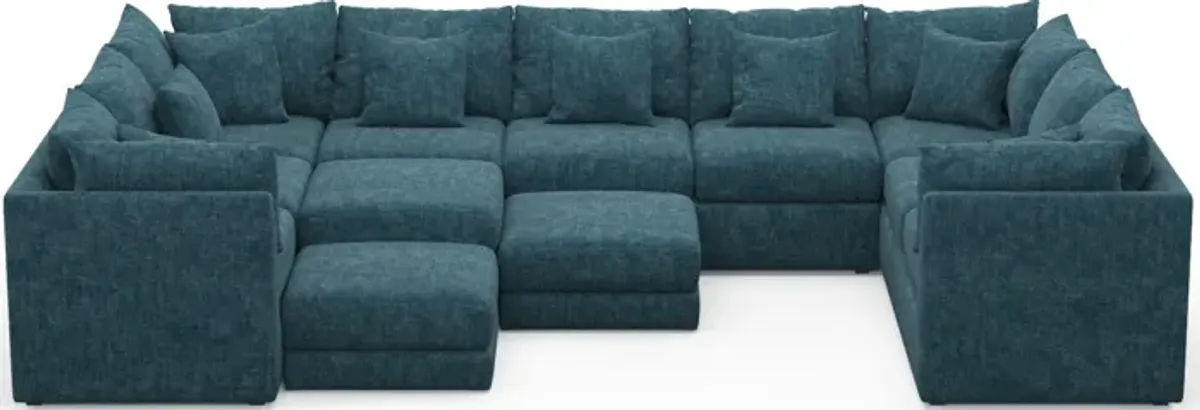 Nest Foam Comfort 9-Piece Large Pit Sectional - Argo Tropic